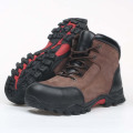 Fashion high temperature resistance waterproof anti-mite puncture rockrooster safety shoes rubber working boots leather